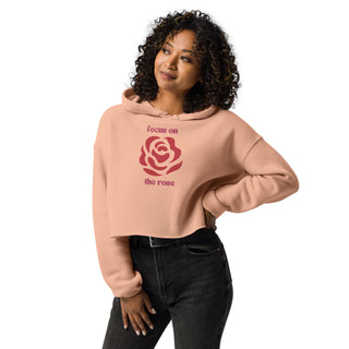 Focus on the Rose Crop Hoodie